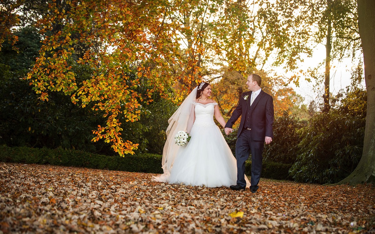 Autumnal wedding at Rudding Park