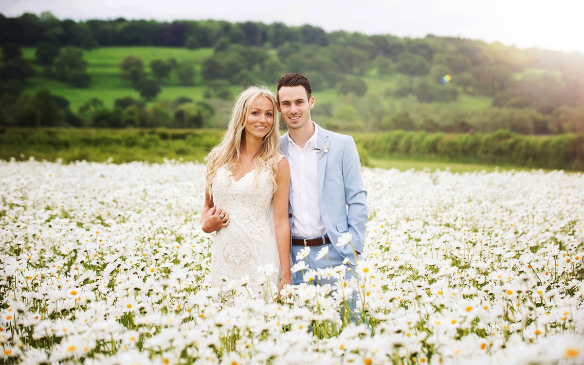 Daisy field at Wharfedale Grange